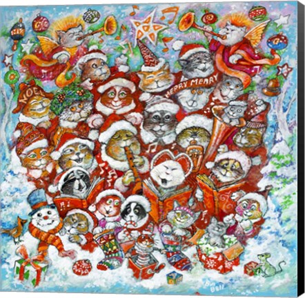 Framed Christmas Choir 2 Print