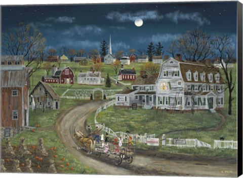 Framed Haunted Hayride Print