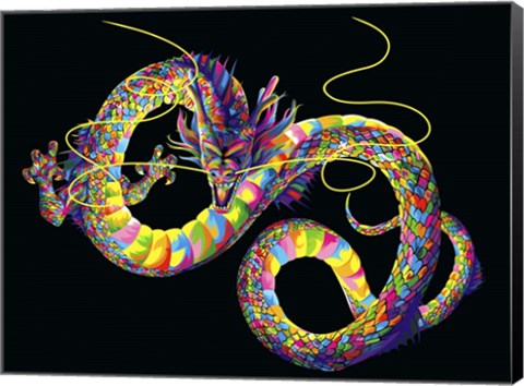Framed Chinese Dragon Print