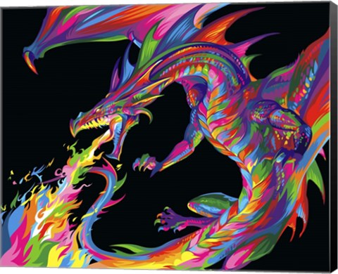 Framed Fantasy Dragon Print