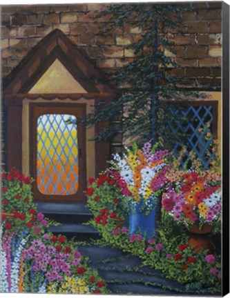 Framed Summer Porch Print