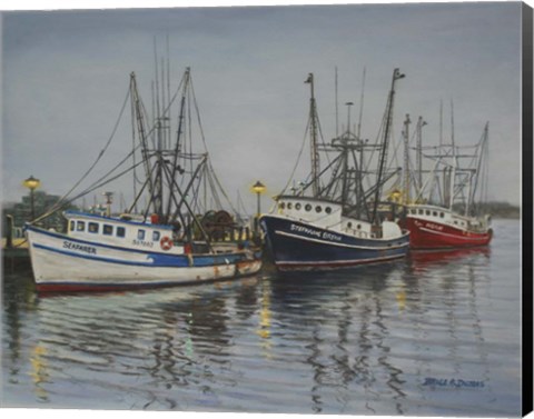 Framed Harbor Evening Print