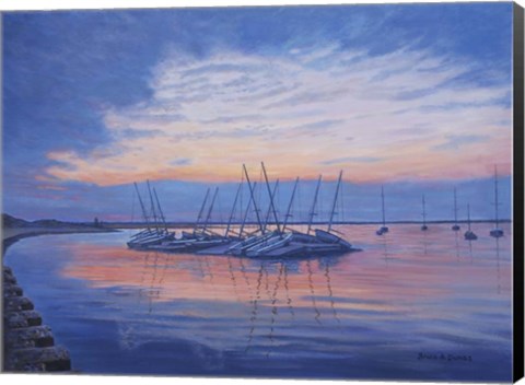 Framed Resting Skiff Boats Print