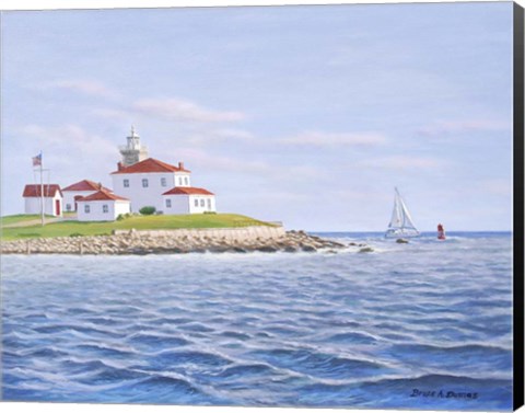 Framed Watch Hill Light II Print