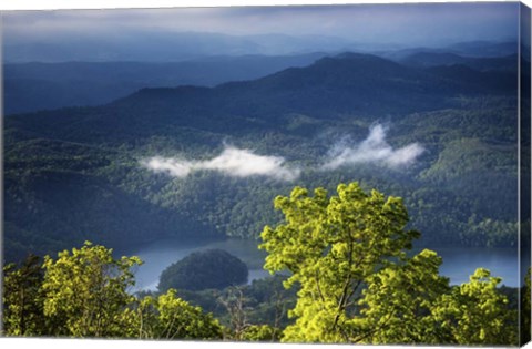 Framed Morning In The Blue Ridge Mountains Print