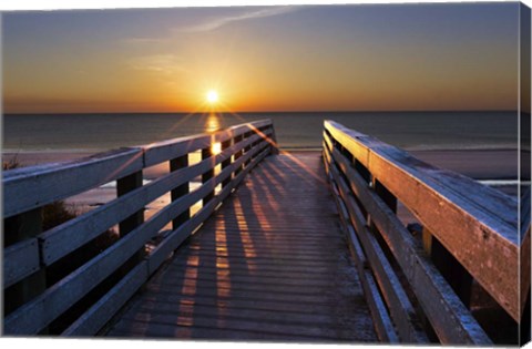 Framed Stars On The Boardwalk Print