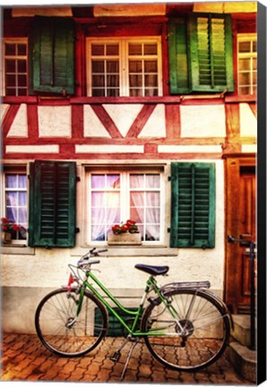 Framed Bicycle Charm Print