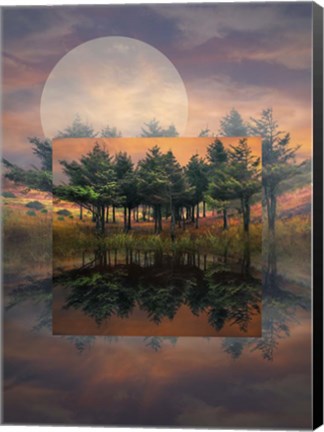 Framed Fire Geometrics Print