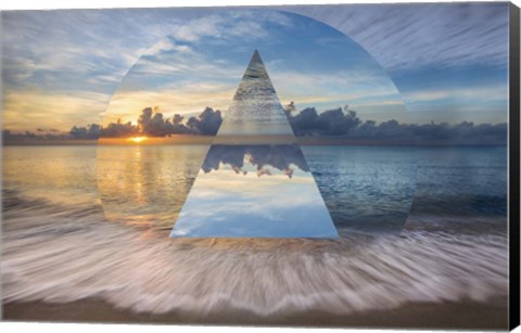 Framed Gentle Dawn Geometric Print