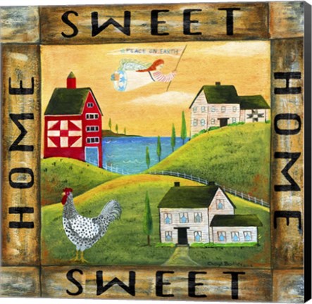 Framed Home Sweet Home 2 Square Print
