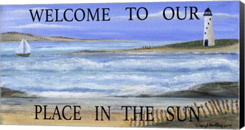 Framed Welcome Place In Sun Print