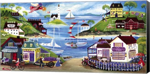 Framed Lovely Seaside Print