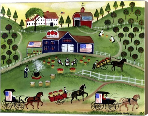 Framed American Apple Farm Print