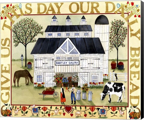 Framed Bartley Dairy Print