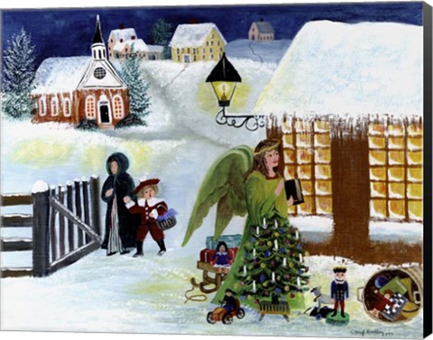 Framed Christmas Angel Print