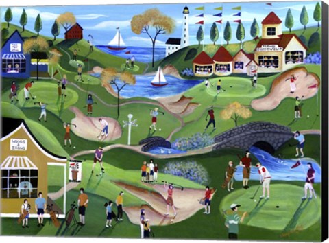 Framed Fairway Golf Resort Print