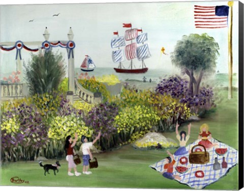 Framed Fourth Of July Picnic Print