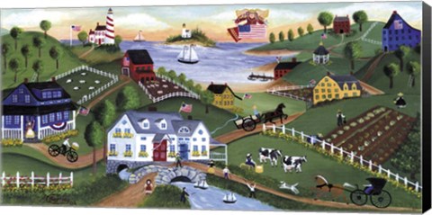 Framed Yesteryear Village Print