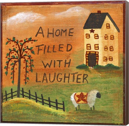 Framed Home Filled With Laughter Print