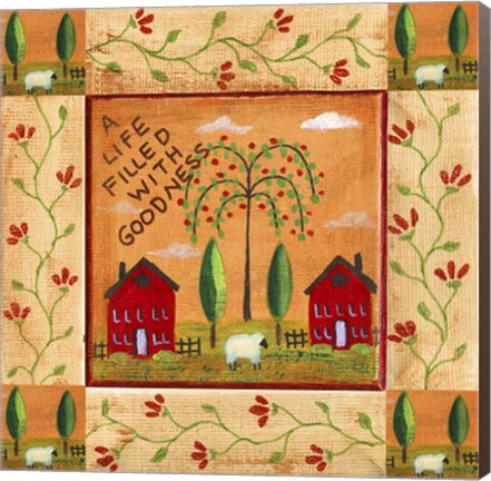 Framed Life Filled With Goodness 1 Print