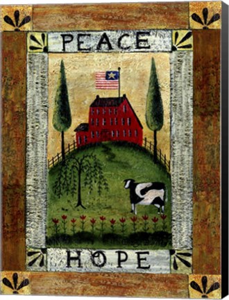 Framed Peace &amp; Hope Print
