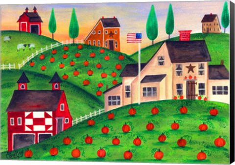 Framed Pumpkin Patch Print