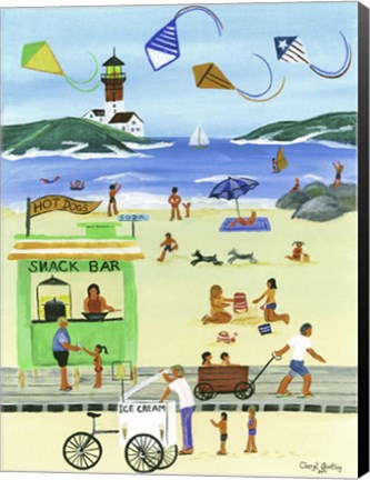 Framed Beach Fun Print