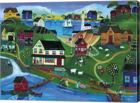 Framed Fishermans Inn Print