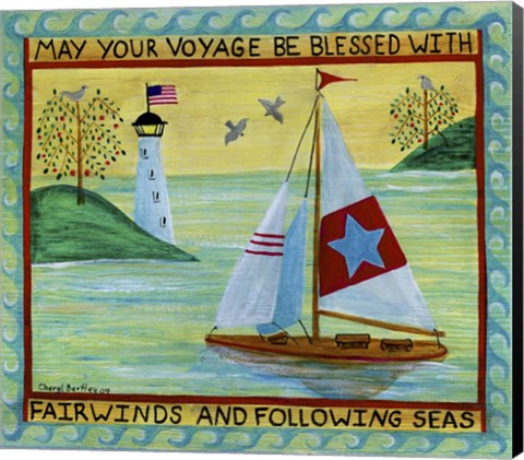 Framed May Your Voyage Be Blessed Print