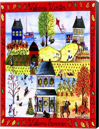 Framed Welcome All The Seasons Print