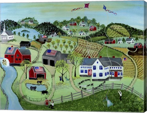 Framed American Farmland Print