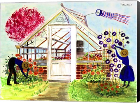 Framed Greenhouse Gardeners Print