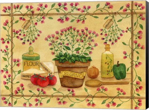 Framed Oregano Print