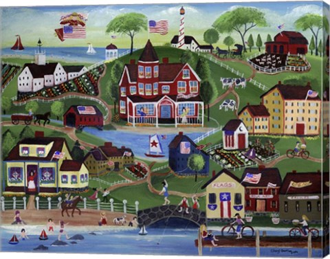 Framed Red Farms Inn Print