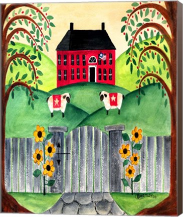 Framed Sheep At Home Print