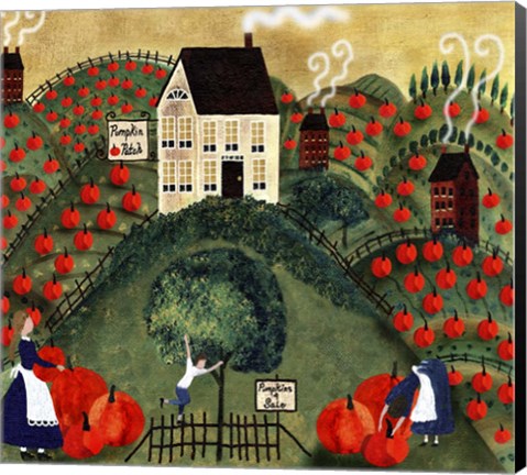 Framed Pumpkin Hill Farm Print