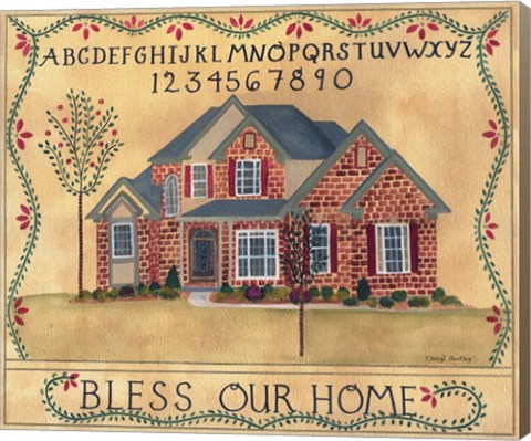 Framed Brick House Blessing Print