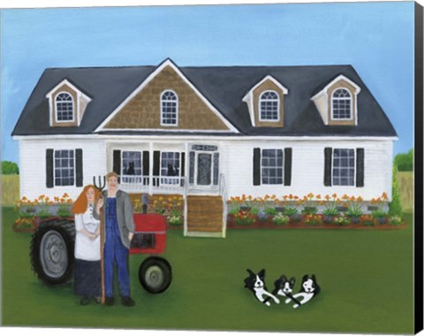 Framed Mom and Pop Farmers Print