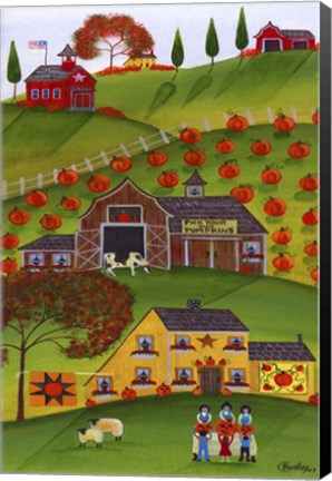 Framed Pick Your Own Pumpkin Patch Print