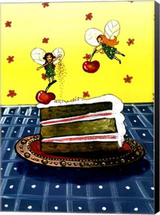 Framed Cake Fairies Print