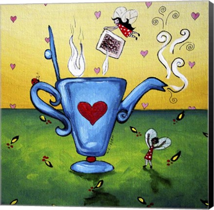 Framed Teatime Fairies Print