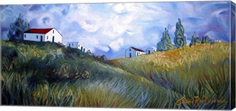 Framed Windswept Landscape Print
