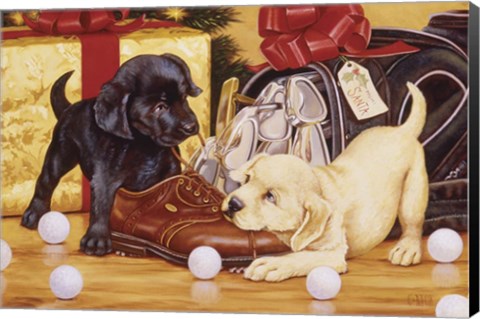 Framed Lab Golf Print