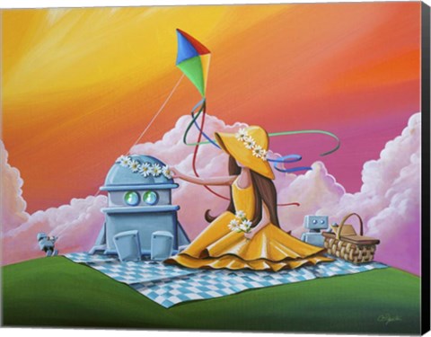 Framed Beautiful Day For A Picnic Print