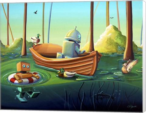 Framed River Of Curiosity Print