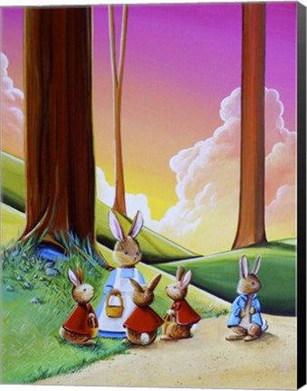 Framed Peter Rabbit 1 Print