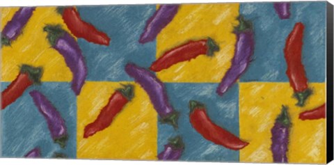 Framed Chili Peppers Print