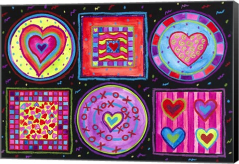 Framed Black X&#39;s and O&#39;s Print