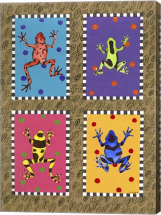Framed Froggies Print