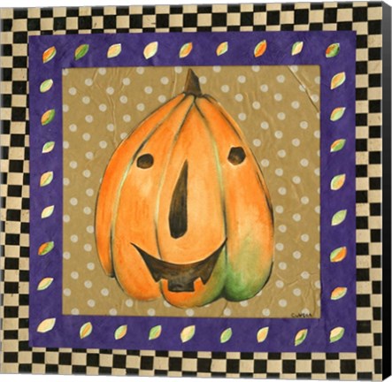 Framed Jack o Lantern III Print